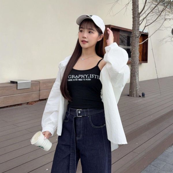 氣泡特調 閉眼包色不易皺oversize口袋造型襯衫 (3colors) #6621J 