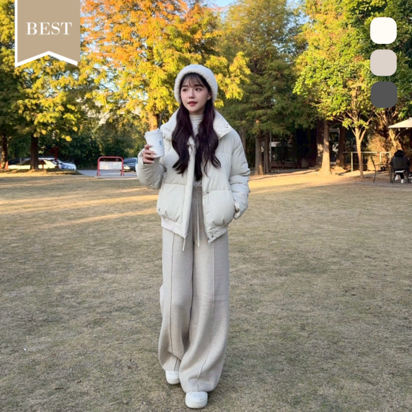 【現貨】冬日小暖爐 新色登場!! 厚磅內刷水貂絨垂墜針織長褲 (3colors) #ZE07 