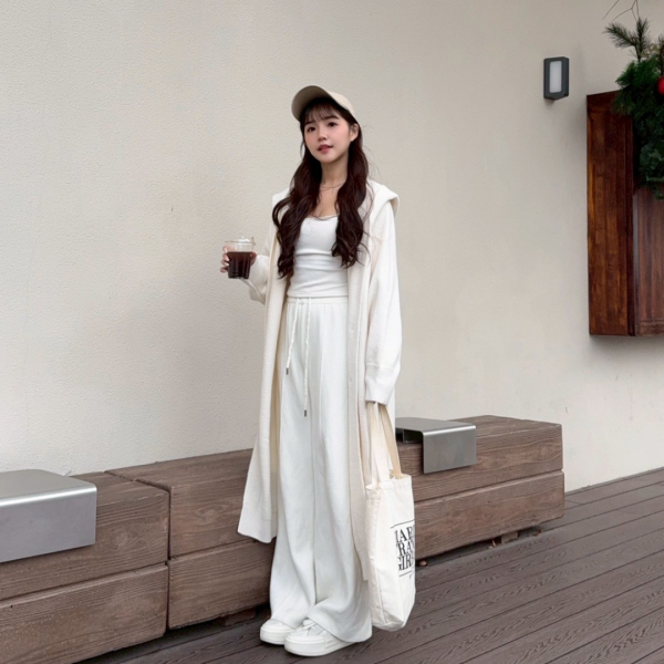 【現貨】午後布里歐 慵懶感百搭寬鬆連帽長版針織外套 (4colors) #ZH04 