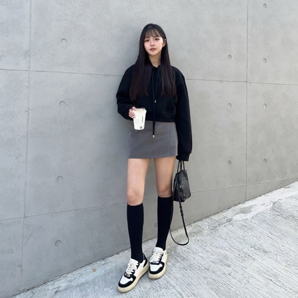 【現貨】隨性鬆弛感 短版連帽口袋Tee (3colors) #M02 