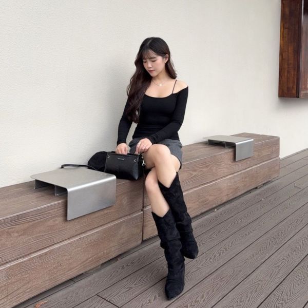 零距謬斯 微辣設計舒適Bra長袖上衣 (3colors) #ZD07 