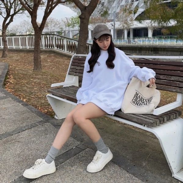 【現貨】Cleanfit look 好版型舒適刷絨大學Tee 情侶款 (colors6) #L04 