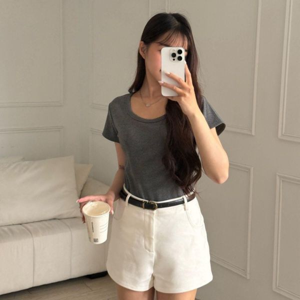 【現貨】經典王牌 必囤好面料多色彈性修身圓領素Tee (5colors) #8620 