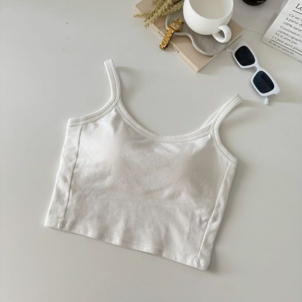 【現貨】春夏萬能手冊 好穿棉質短版Bra背心 (3colors) #P08 
