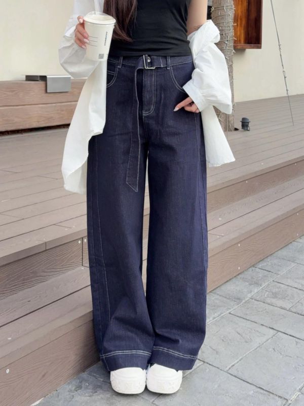 【現貨】“自訂款C位褲” 穿上瞬間成為矚目焦點 附腰帶 (1colors) #GN15Q2503-03 