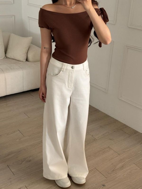 溫柔訊號 氣質斜肩可拆式綁帶Bra Top (4colors) #ZJ02 