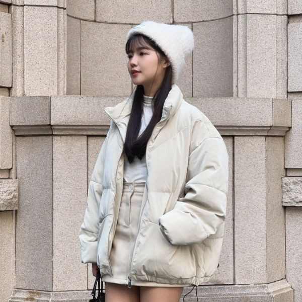 冬季小臉神器 加厚款標籤毛帽 (2colors) #J07 