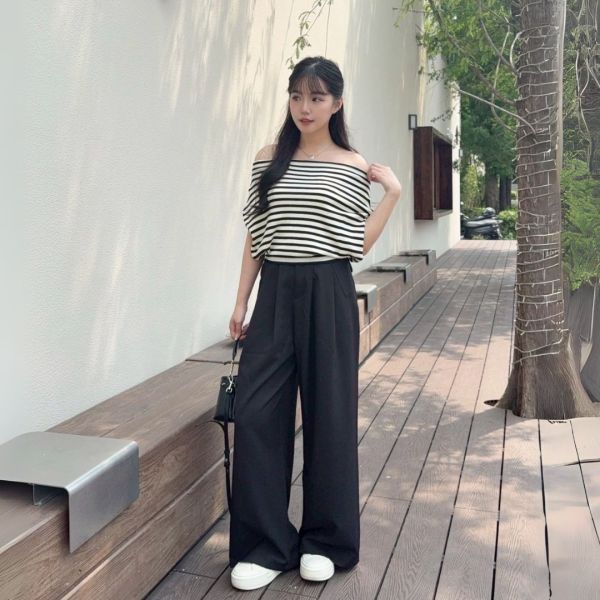 一年穿四季 俐落剪裁百搭垂墜顯瘦西裝長褲 (2colors) #Z15 
