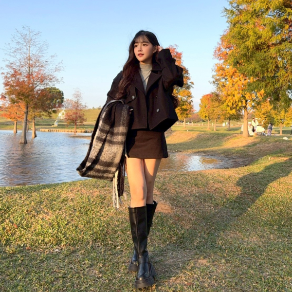 【現貨】百搭激推 爆走不累腳顯瘦厚底長靴 (2colors) #ZH03 