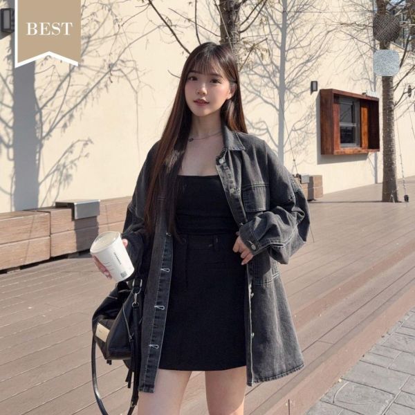 【現貨】日光舊影 春夏透氣柔軟oversize大口袋牛仔外套 (2colors) #1812 