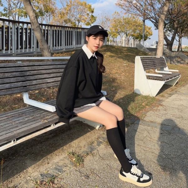 【現貨】Cleanfit look 好版型舒適刷絨大學Tee 情侶款 (colors6) #L04 