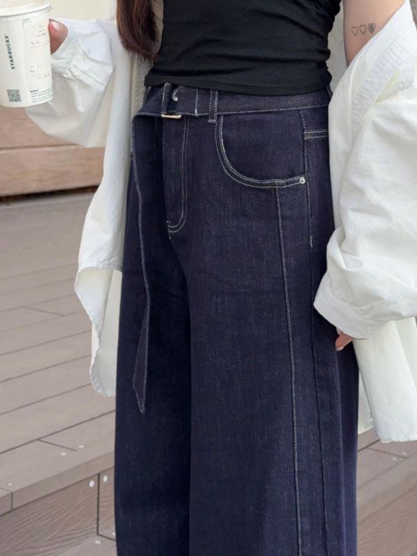 【現貨】“自訂款C位褲” 穿上瞬間成為矚目焦點 附腰帶 (1colors) #GN15Q2503-03 