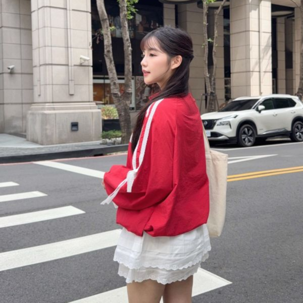 心跳旋律 甜美蕾絲蛋糕短裙 (1colors) #ZA14 