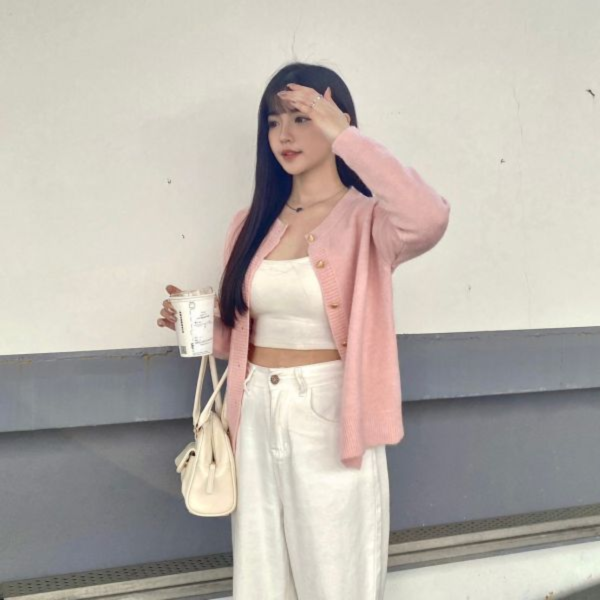 一眼心動 春日愛心排釦針織外套 (4colors) #M03 