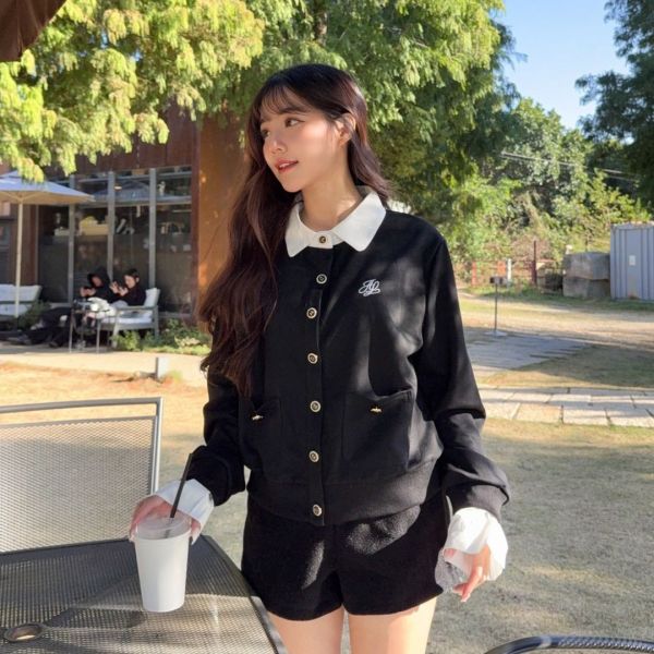 溫莎少女 甜美精緻小香假兩件上衣 (1colors) #ZE08 