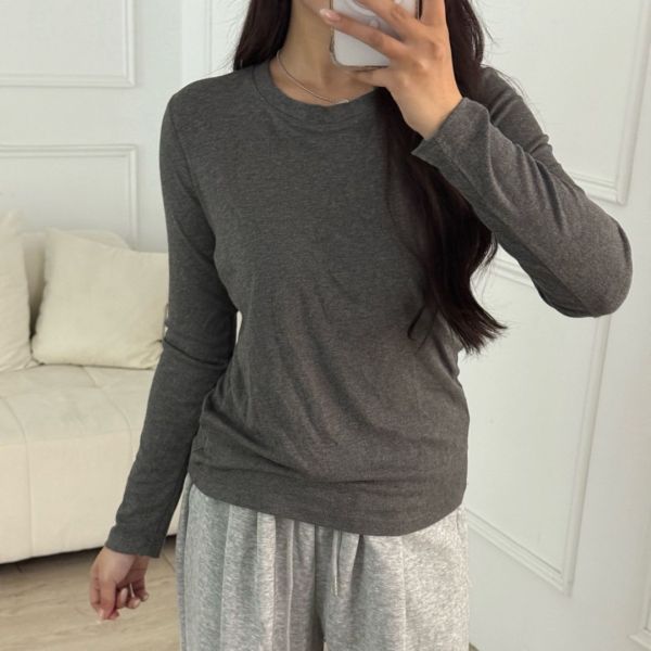 打底神器 純色基礎軟糯百搭打底衣 (3colors) #ZB09 