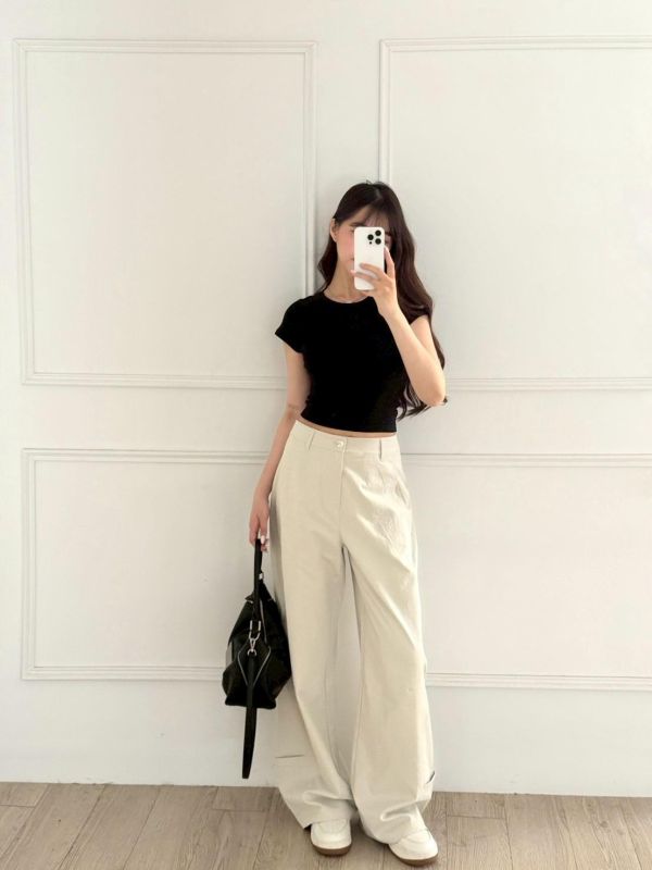 【現貨】“限量無壓工裝褲” 利用立體剪裁達到修飾效果 微弧度剪裁 (2colors) #GH16C1309-03 