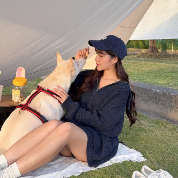 【貨在途中】強勢回歸.ᐟ.ᐟ誰能不愛這件厚磅雙口袋翻領拉鍊毛衣外套 (2colors) #H04 