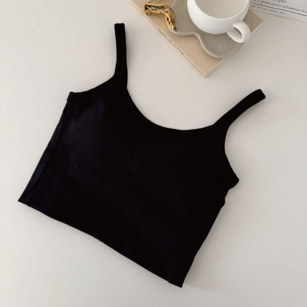 【現貨】春夏萬能手冊 好穿棉質短版Bra背心 (3colors) #P08 