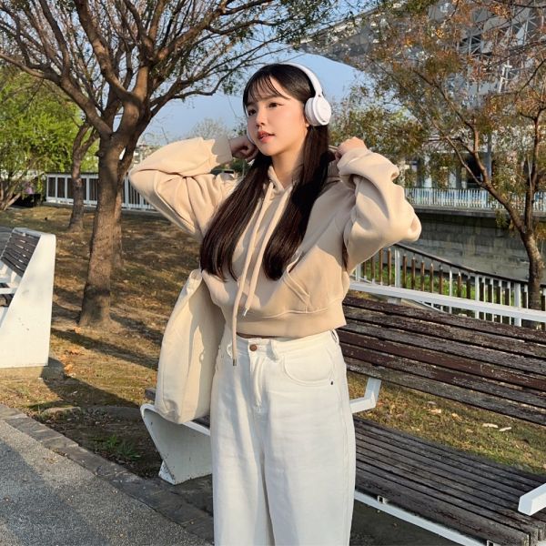 【現貨】隨性鬆弛感 短版連帽口袋Tee (3colors) #M02 