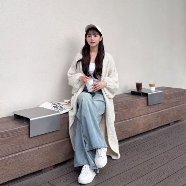 【現貨】溫柔備忘 軟綿綿長版針織毛衣外套 (3colors) #ZC04 