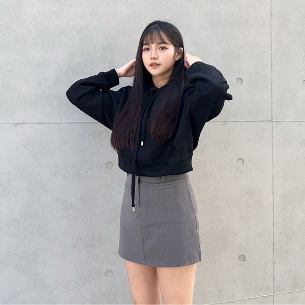 【現貨】隨性鬆弛感 短版連帽口袋Tee (3colors) #M02 