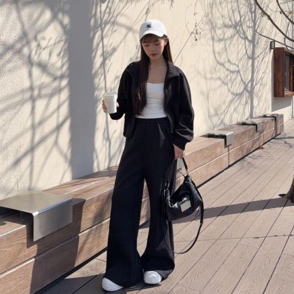 【現貨】“自訂款無重力套裝” 黑科技冬暖夏涼 零壓感休閒set (3colors) #GA15D9017-03 