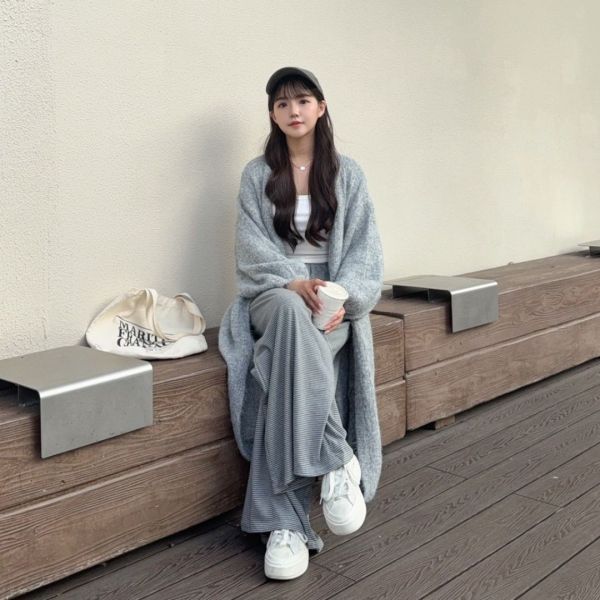 【現貨】溫柔備忘 軟綿綿長版針織毛衣外套 (3colors) #ZC04 