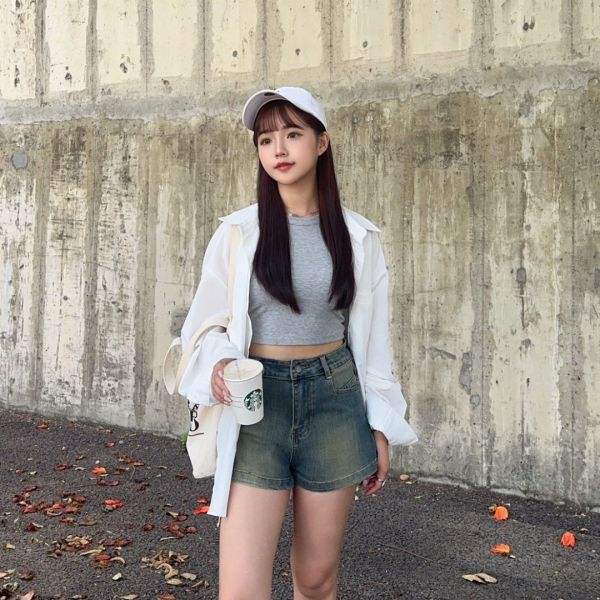 夏日巡遊 百搭顯瘦高腰彈力牛仔短褲 (3colors) #T08 