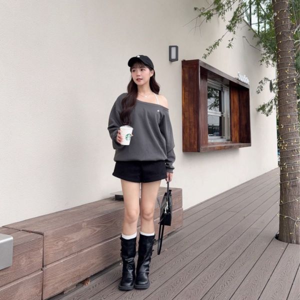 許我耀眼 許妍穿搭高級感休閒set (1colors) #ZD05 