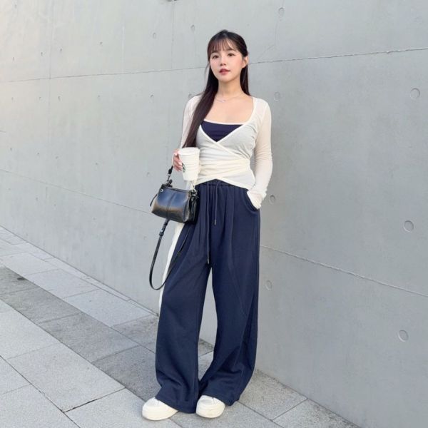 漢南日常 人手一件百搭慵懶棉寬褲 (3colors) #ZA11 