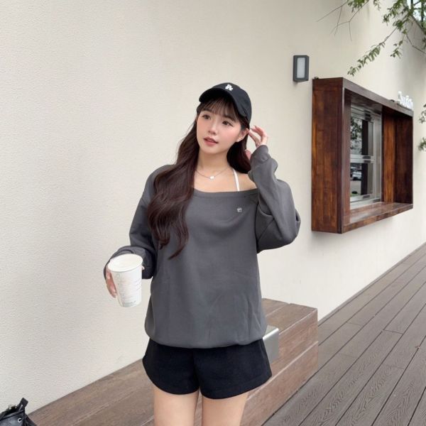 許我耀眼 許妍穿搭高級感休閒set (1colors) #ZD05 