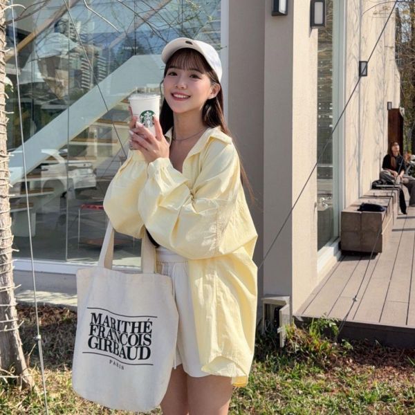 氣泡特調 閉眼包色不易皺oversize口袋造型襯衫 (3colors) #6621J 