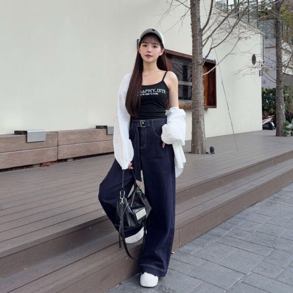 【現貨】“自訂款C位褲” 穿上瞬間成為矚目焦點 附腰帶 (1colors) #GN15Q2503-03 