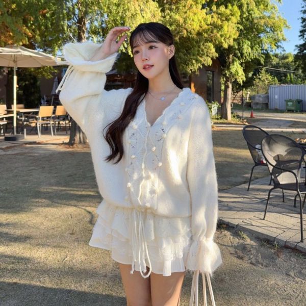 香緹層層 甜美蕾絲蛋糕短裙 (3colors) #ZF05 