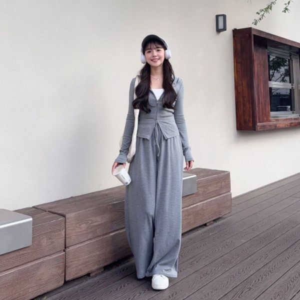 鬆弛時刻 百搭又舒適連帽雙拉鍊外套 (4colors) #ZC08 