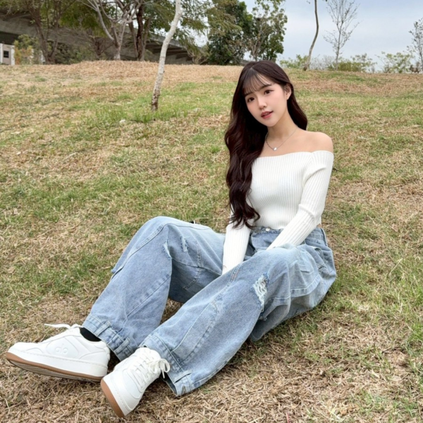 【現貨】街頭Slay 重工設計感個性刷破牛仔褲 (1colors) #ZI05 