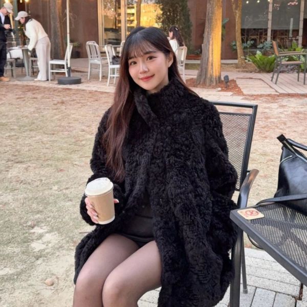 【現貨】年末王炸  重工高級感千金毛毛立領外套 (2colors) #ZG04 