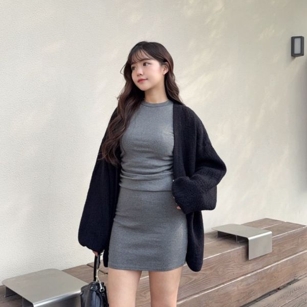 奶酥厚片 百搭溫柔繭型針織毛衣外套 (3colors) #ZC05 