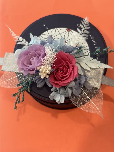 手腕花系列_兩情相悅 日本AUBE玫瑰, 手腕花, 永生花