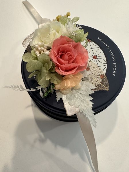 手腕花系列_紅娘子 日本AUBE玫瑰 , 手腕花, 永生花, 不凋花