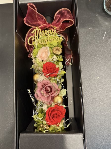 幸福酒樽 聖誕系列, Christmas Decoration, 聖誕裝飾, Christmas Gift, 節慶商品, 幸福酒樽, 永生不凋花, 日本AUBE永生不凋花