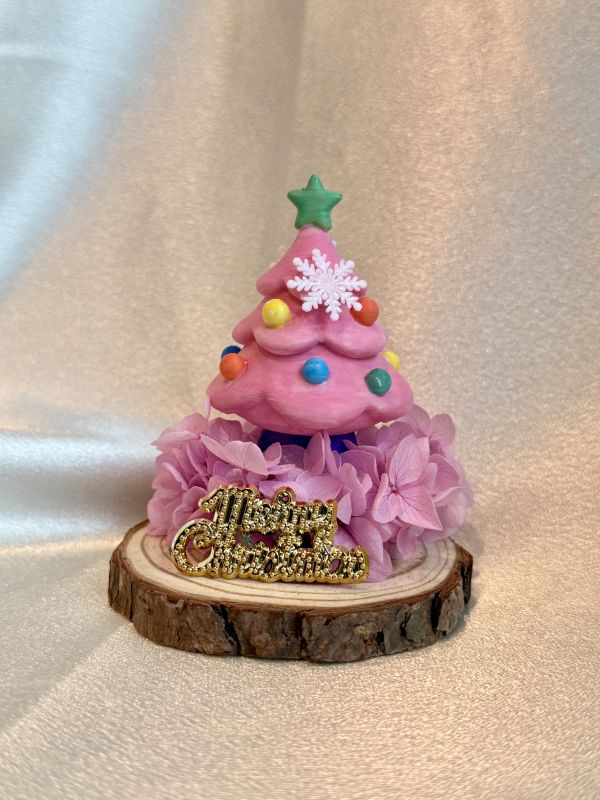 美好聖誕．永生糖霜樹 美好聖誕, 永生糖霜樹, 永生不凋花, 花藝設計, 聖誕禮物, 交換禮物, 手作, 聖誕樹