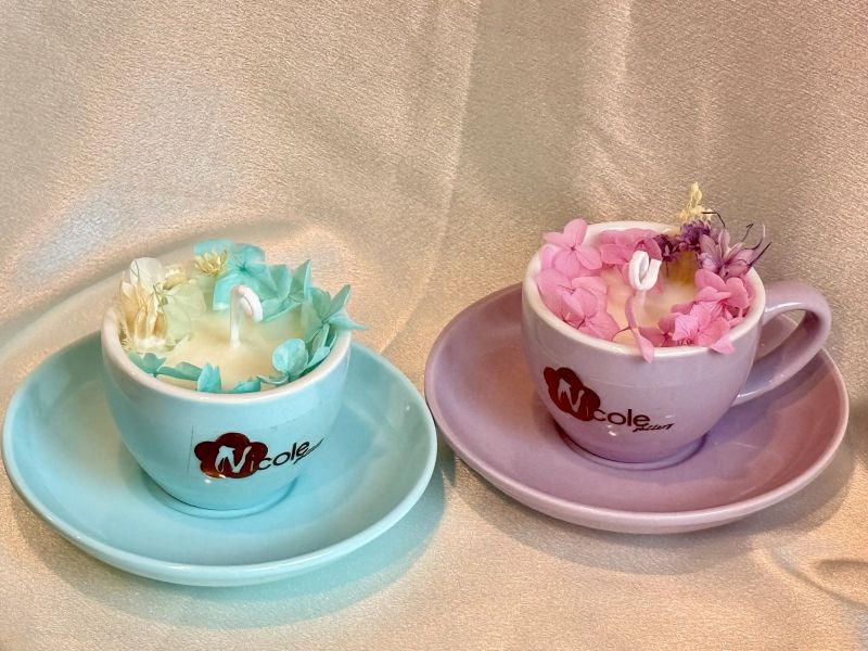 Blossoms in the Afternoon Fragrance, wax, preserved flowers, glass jar, Scented Candle, Valentine's Day Gift, Christmas Gift