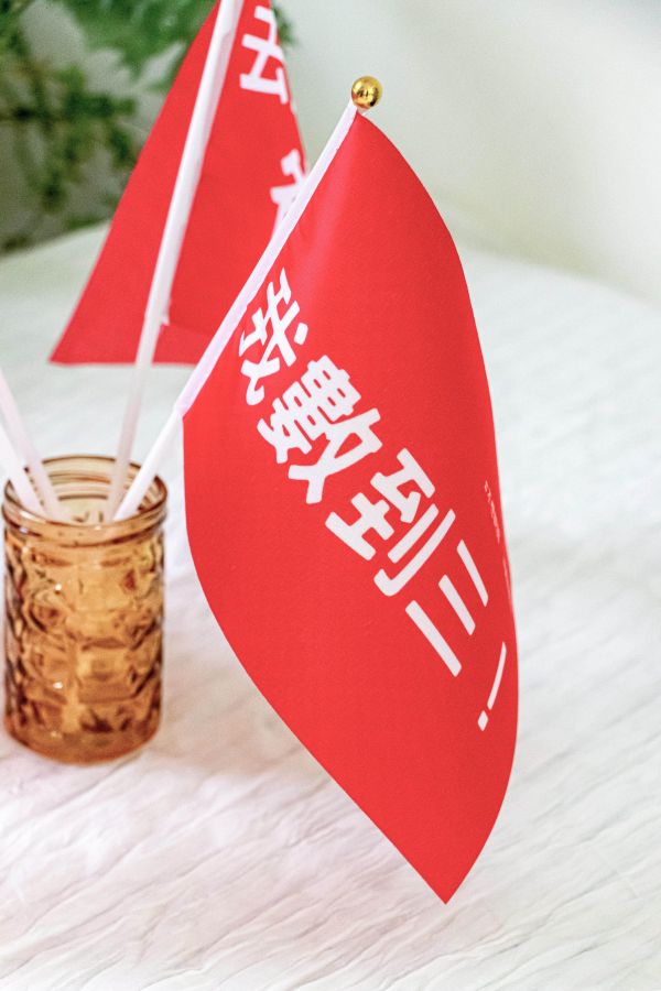 【小廢物】媽媽厭世經典名句，紅布條旗4入組 