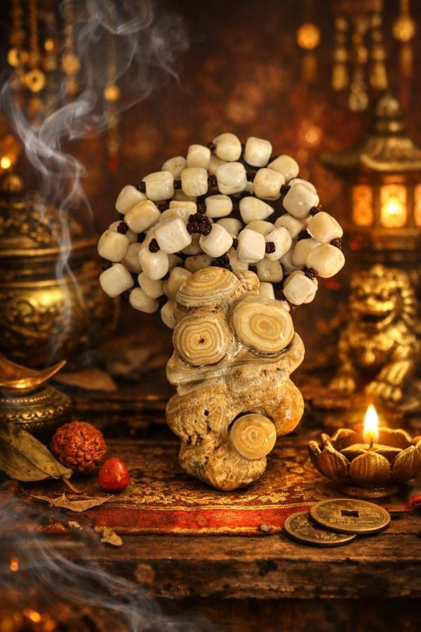 【泰國龍宮舍利】瓷化尊者舍利摳珠項鏈 龍宮舍利