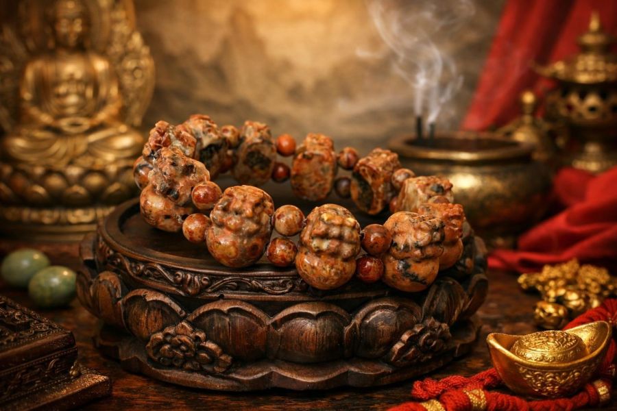 【泰國龍宮舍利】貔貅招財手鍊 貔貅財寶舍利