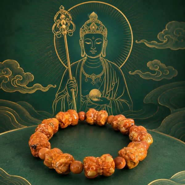 【泰國龍宮舍利】九轉蓮花手鏈 龍宮舍利