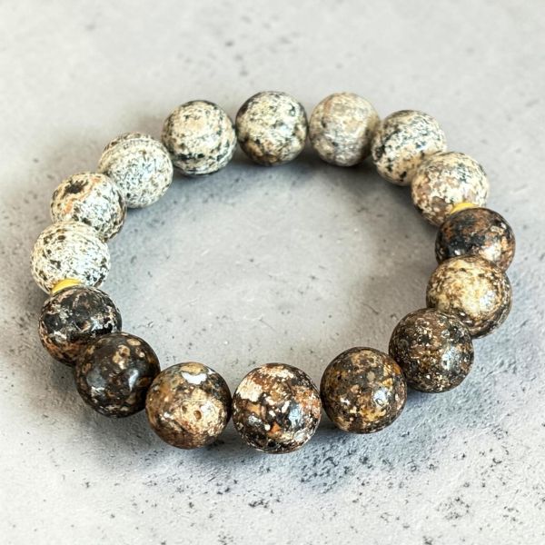 【泰國龍宮舍利】太極黑白靈骨手鏈 靈骨舍利