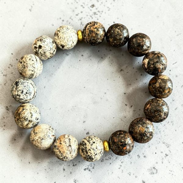 【泰國龍宮舍利】太極黑白靈骨手鏈 靈骨舍利